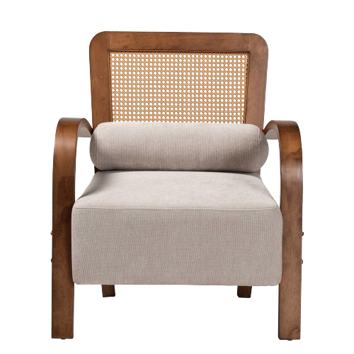 Sage Japandi | Wood Arm Chair