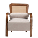 Sage Japandi | Wood Arm Chair