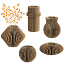 Foldable Cardboard Vases(Set of 5)